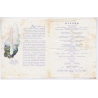 SS Leviathan United States Lines Folding Postcard Dinner Menu Onboard Correspondance (Vintage PC 1930)