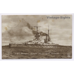 WWI SMS Prinzregent Luitpold German Imperial Navy Battleship (Vintage PC 1918)