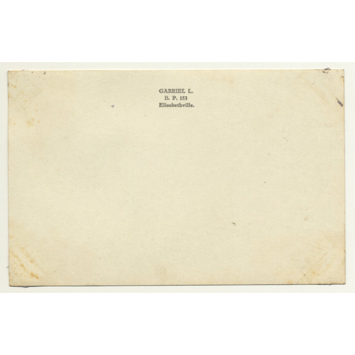 Congo Belge: Wooden Bridge & Native Rangers / Léopold Gabriel (Vintage RPPC ~1920/1930s)