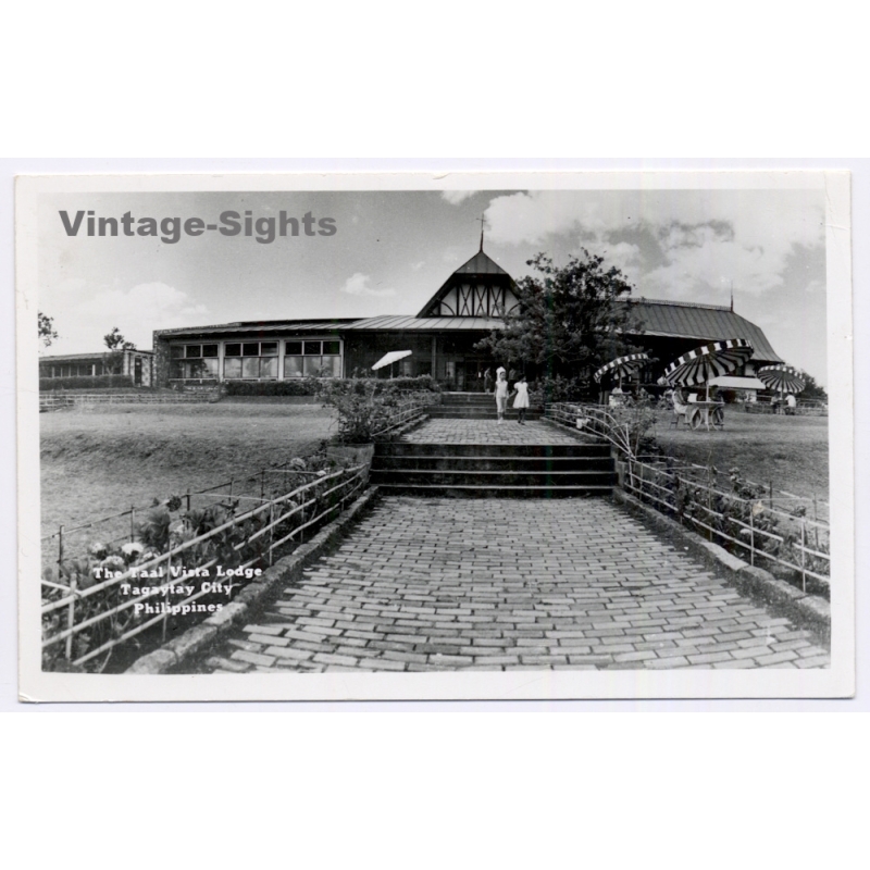 Tagaytay City / Philippines: Taal Vista Lodge (Vintage RPPC 1950s)