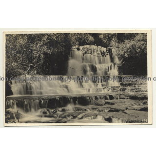 Congo Belge: Waterfall / Léopold Gabriel? (Vintage RPPC ~1920/1930s)