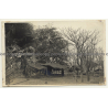 Congo Belge:  Indigenous Hut / Léopold Gabriel? (Vintage RPPC ~1920/1930s)