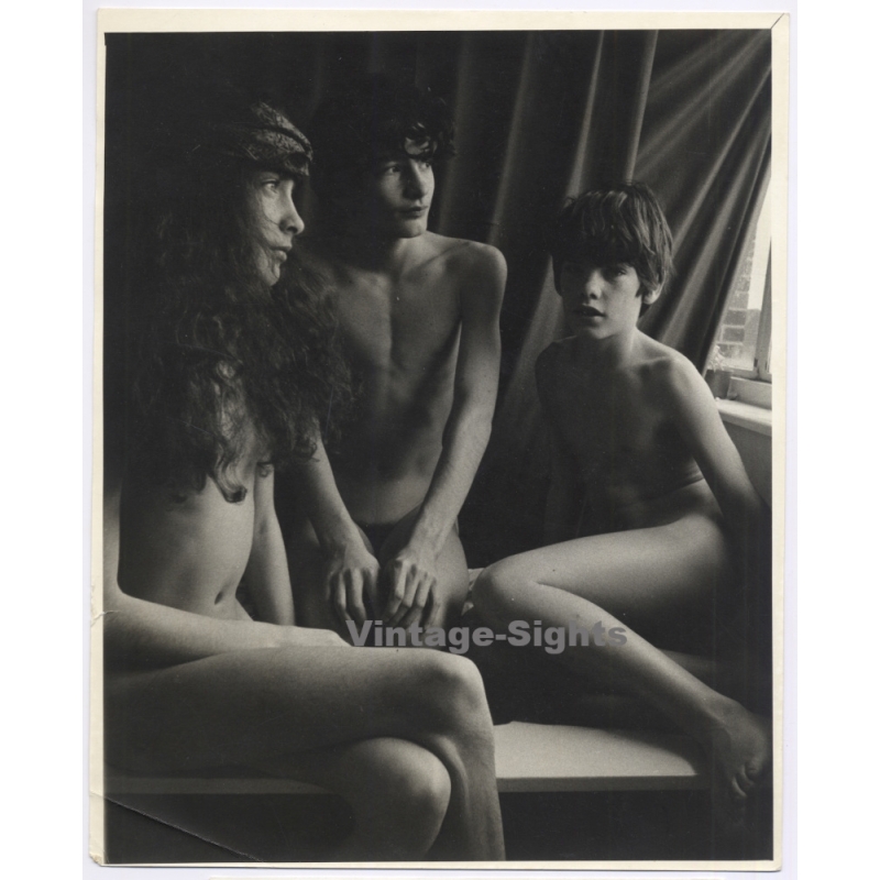 Jerri Bram (1942-2020): Intense Portrait Of 3 Young Siblings (Vintage Photo ~1970s/1980s)
