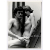 Jerri Bram (1942-2020): Nude Study Of Natural Couple*5 (Large Vintage Photo ~1970s)