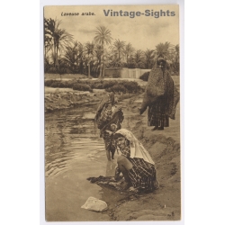 Lehnert & Landrock: Laveuse Arabe / Ethnic - Moorish Females(Vintage PC 1910s/1920s)