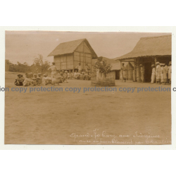Congo Belge: Grand Kabary Aux Indigènes / Chantiers (Vintage Photo ~1920s)