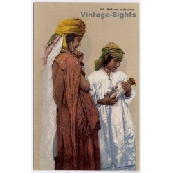 Lehnert & Landrock Nº865: Enfants Bedouins / Ethnic (Vintage PC 1910s/1920s)