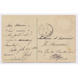 Lehnert & Landrock Nº636: WWI Marabout French Military Post Tunisia To Algier (Vintage PC 1918)