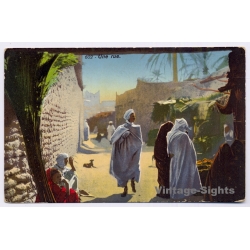 Lehnert & Landrock Nº602: Une Rue / Berber - Street Scene - Ethnic (Vintage PC 1910s/1920s)