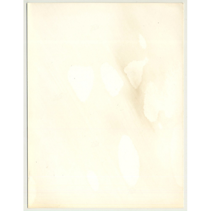 Smoking Nude Woman With Shower Cap (Vintage Advertisement Photo 1970s/1980s)