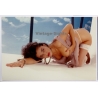 Erotic Study: Pretty Semi Nude Redhead In Fancy Lingerie*2 (Vintage Photo Germany ~1990s)