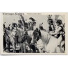 USA: Oklahoma Indian Riders Native American (Vintage PC 1940s/1950s)