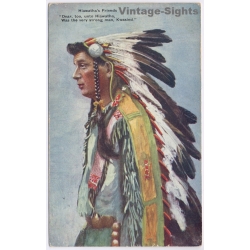 Hiawatha's Friends Kwasind Native American Ethnic (Vintage PC 1907)
