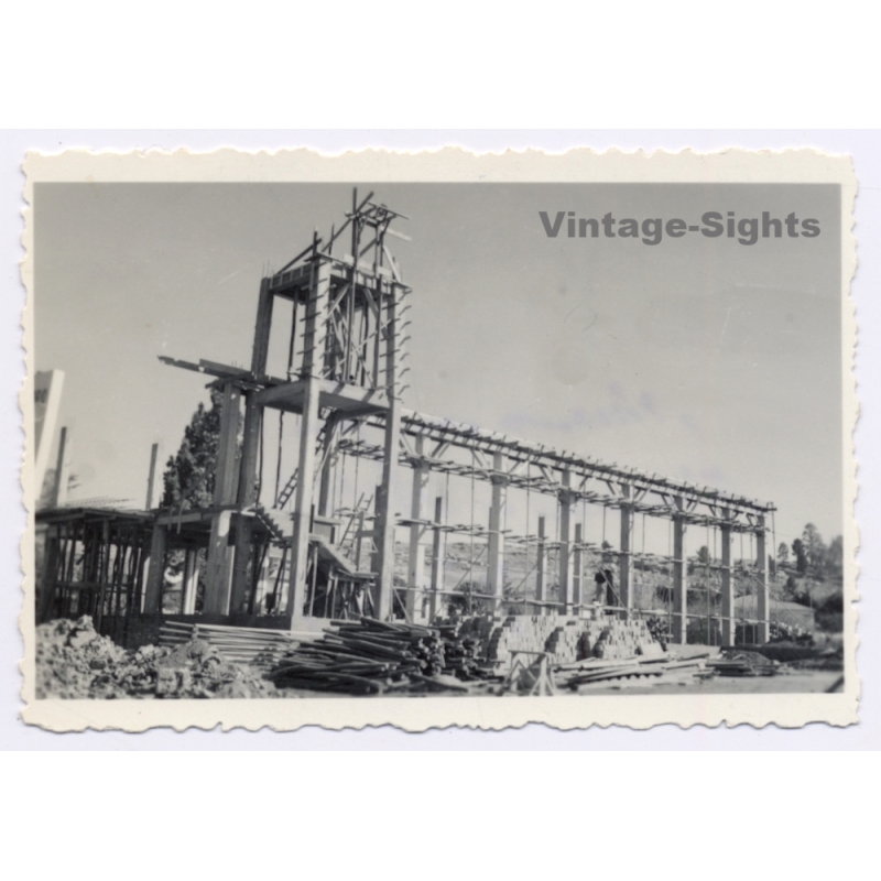 Bethlehem / Orange Free State (South Africa): German Mission Church Cathedral Construction (Vintage Photo 1957)