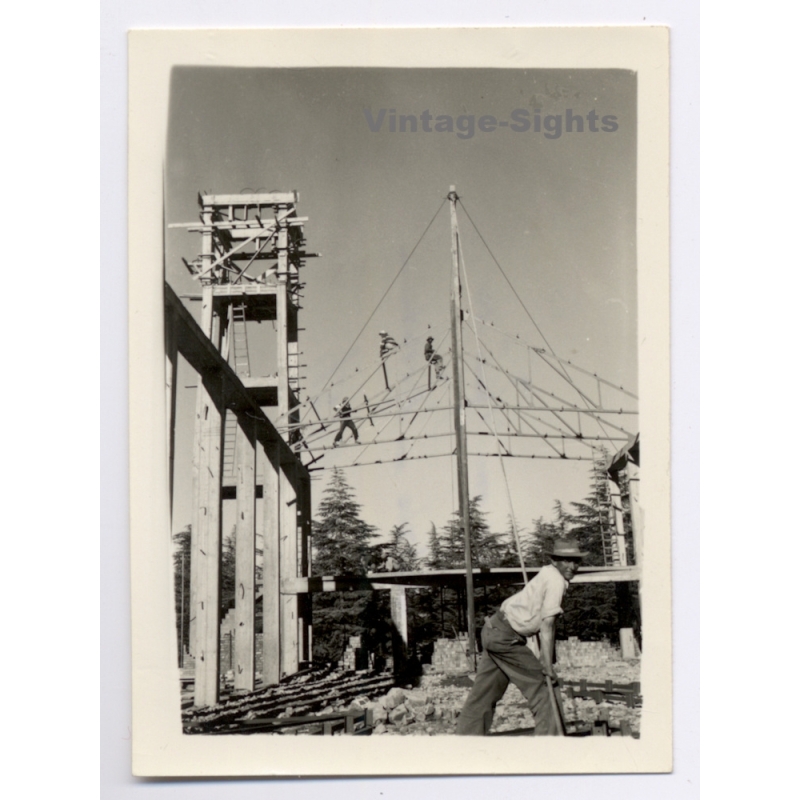 Bethlehem / Orange Free State (South Africa): German Mission Church Cathedral Construction*5 (Vintage Photo 1957)