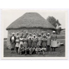 Bethlehem / Orange Free State (South Africa): African School Children Mission Rondavel Hut (Vintage Photo 1955)