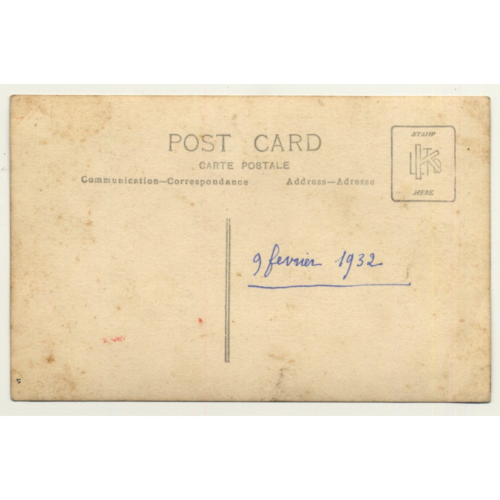 Group Photo: Large Carnival Society (Vintage RPPC 9.2.1932)