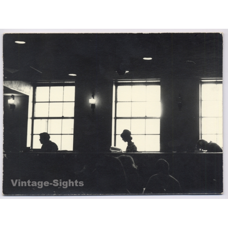 Jerri Bram (1942-2020): Artistic Restaurant Silhouette (Vintage Photo ~1970s)