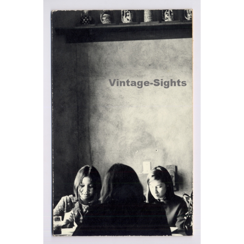 Jerri Bram (1942-2020): Artistic Portrait Girls Diner (Vintage Photo ~1970s)