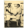 Congo Belge: 2 Indigenous Kitchen Workers (Vintage RPPC Studio Darc Y. Charlier)
