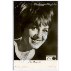 Siw Malmkvist Signed Autograph Card Metronome Records (Vintage PC ~1960s)