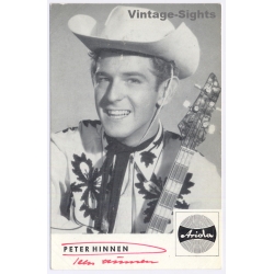 Peter Hinnen Signed Autograph Card Ariola Records Country (Vintage RPPC ~1960s)