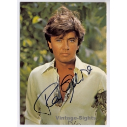 Rex Gildo Signed Autograph Card Ariola Records Discography (Vintage PC ~1980s)