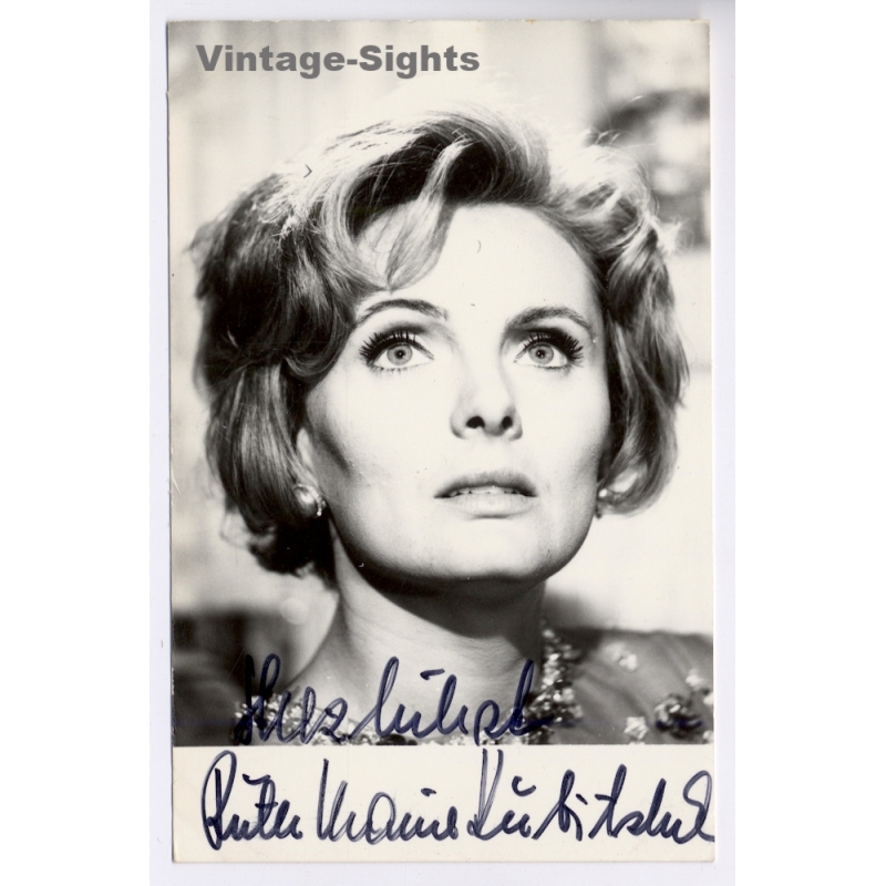 Ruth Maria Kubitschek Signed Autograph Card (Vintage RPPC ~1960s)