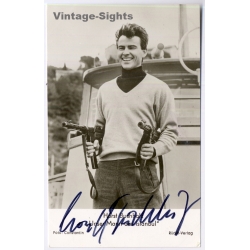 Horst Buchholz Signed Autograph Card Unser Mann Aus Istanbul (Vintage PC 1965)