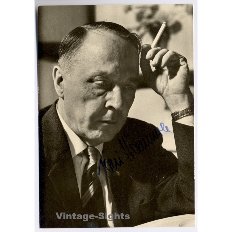 Toni Hämmerle Signed Autograph Card Composer (Vintage PC 1960s)