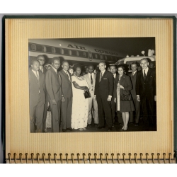 Congo: President Mobutu Minister Bomboko State Visit Greece Air Congo (Vintage Press Album 24 Photos 1969)