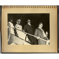 Congo: President Mobutu Minister Bomboko State Visit Greece Air Congo (Vintage Press Album 24 Photos 1969)