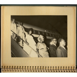 Congo: President Mobutu Minister Bomboko State Visit Greece Air Congo (Vintage Press Album 24 Photos 1969)
