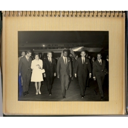 Congo: President Mobutu Minister Bomboko State Visit Greece Air Congo (Vintage Press Album 24 Photos 1969)