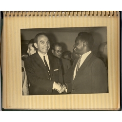 Congo: President Mobutu Minister Bomboko State Visit Greece Air Congo (Vintage Press Album 24 Photos 1969)