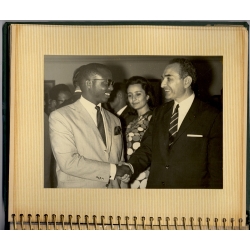 Congo: President Mobutu Minister Bomboko State Visit Greece Air Congo (Vintage Press Album 24 Photos 1969)