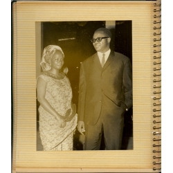 Congo: President Mobutu Minister Bomboko State Visit Greece Air Congo (Vintage Press Album 24 Photos 1969)