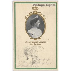 Kronprinzessin Louisa Von Sachsen Dresden To Stuttgart (Vintage PC 1902)