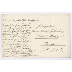 München: Hofschauspieler Josef Englert Richard Stury Autogramm Glück Auf (Vintage PC 1913)