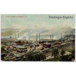 Pittsburgh / USA: Steelworks - Wilkinsburg To Erfurt (Vintage PC 1909)