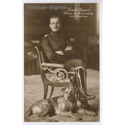 Ernst August zu Braunschweig Und Lüneburg Uniform Dog (Vintage RPPC 1913)