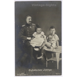 Kaiser Wilhelm II Grandchildren Enkel (Vintage RPPC 1909)
