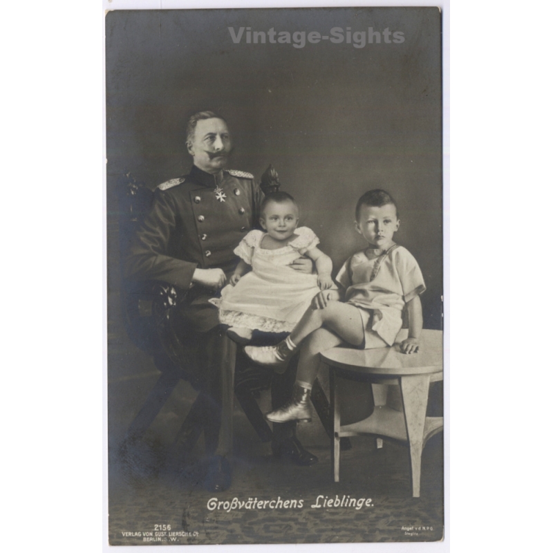 Kaiser Wilhelm II Grandchildren Enkel (Vintage RPPC 1909)