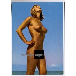 Nude Beach Beauty*6 / Nudism - Pin-up (Vintage PC 1970s)