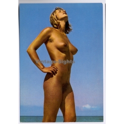 Nude Beach Beauty*6 / Nudism - Pin-up (Vintage PC 1970s)