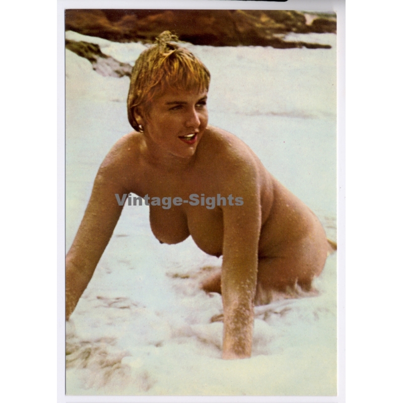 Nude Beach Beauty*7 / Nudism - Pin-up (Vintage PC 1970s)