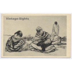 Tripoli / Italian Tripolitania: Sosta Die Carovana III Fiera - Romano Dazzi - Africa Te Teneo (Vintage PC 1929)