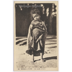 Algeria: Un Sourdi M'Sieur Indigenous Beggar Child (Vintage PC ~1910s/1920s)