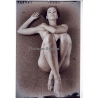 Busty Slim Nude Reclining On Back (Large Digital Photo 30 x 20 CM ~2000s)