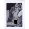 Artistic Erotic Study: Busty Slim Nude Stretches Out On Couch (Large Digital Photo 30 x 20 CM ~2000s)